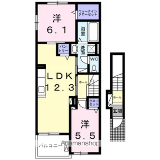 フォレ リジェール【2階】の間取り