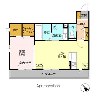 クレッセントコート【3階】の間取り