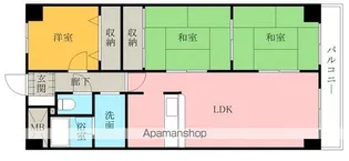 オリーブ高松南【2階】の間取り
