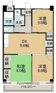 杉本新町ビル【308号室】の間取り