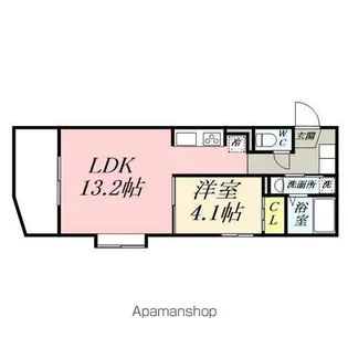 SIDE−S【5階】の間取り