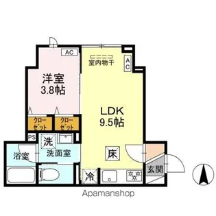 セレスティア竹の塚【1階】の間取り