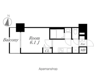 プレサンス太閤通駅前デュプル【11階】の間取り