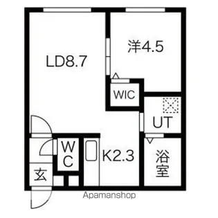MAJESTIC LIFE札幌桑園(マジェスティックライフ札幌桑【1階】の間取り