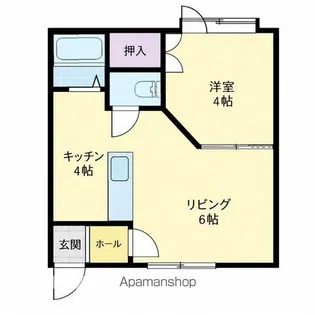 ムーンポート【104号室】の間取り