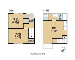 ミネット・K【105号室】の間取り