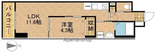 クラウドクレスト栄町【2階】の間取り