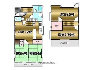 金本ビル【3.4階号室】の間取り