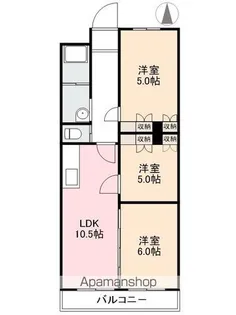 コーポ八坂【602号室】の間取り