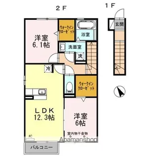 プライム【2階】の間取り