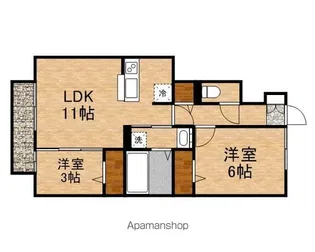 ビバーチェ 美松【1階】の間取り