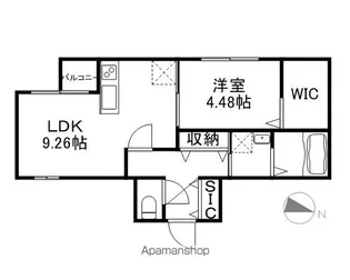フォレストヒルズNE44【4階】の間取り