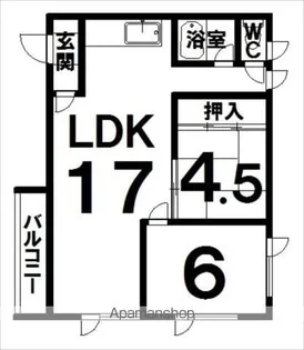 チェリー107【201号室】の間取り