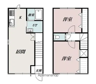 メゾンジェモー【A号室】の間取り