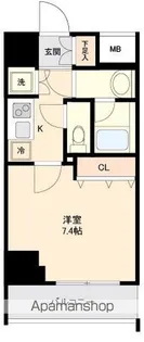 リテラス大島【10階】の間取り