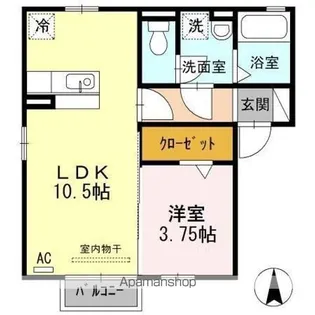 カーサ コロナーレ【2階】の間取り
