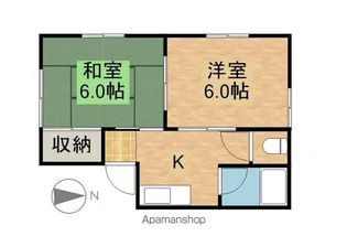シティハイツ庄司【101号室】の間取り