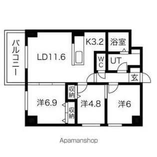 MODENA近代美術館【3階】の間取り