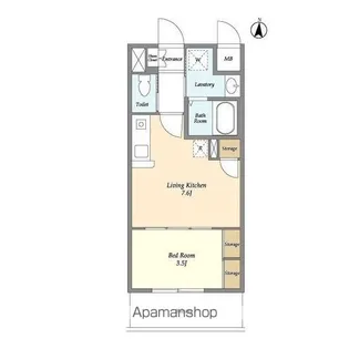 アクシーズタワー川口Ⅷ【1階】の間取り