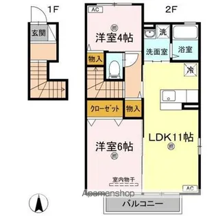 サント カンパーニュ【2階】の間取り