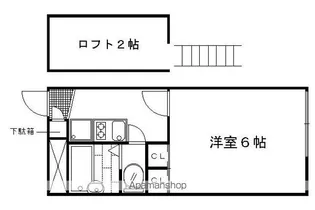 レオパレス堀川【109号室】の間取り