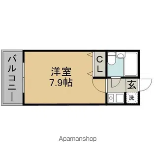 ダイアパレス名島第2【4階】の間取り