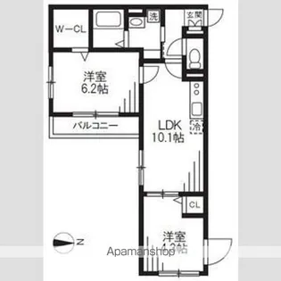 エルファーロ中野新井薬師【3階】の間取り