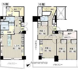 ウィング本牧【5階】の間取り