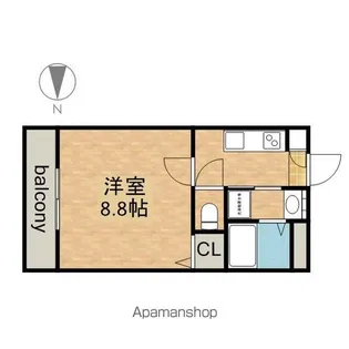 M3ELMUNDO【2階】の間取り