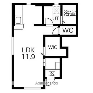 LUNAR(ルーナー)【1階】の間取り