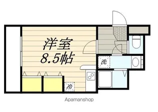 ラフィネス薬院ウエストタワー【506号室】の間取り