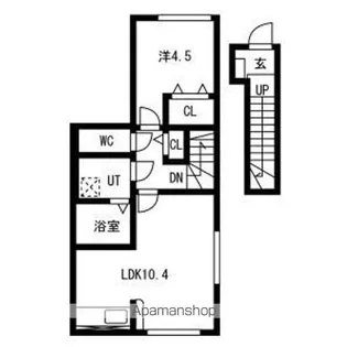プチ ボヌール【2階】の間取り