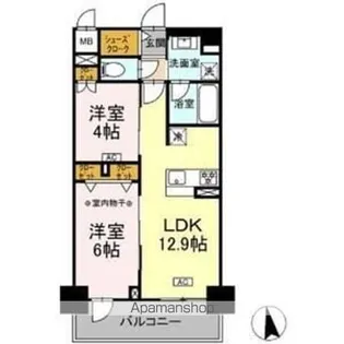 (仮)D-room則武【4階】の間取り