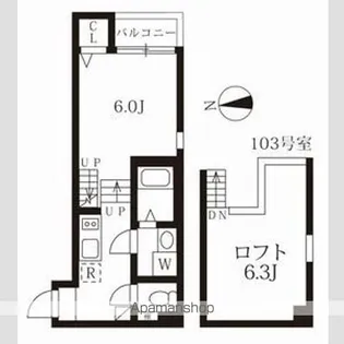 ブランテール【1階】の間取り