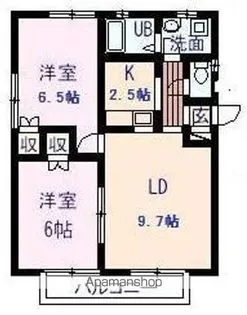 コーポ明日香【2階】の間取り