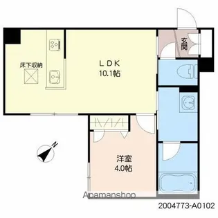 GRAN那珂【102号室】の間取り