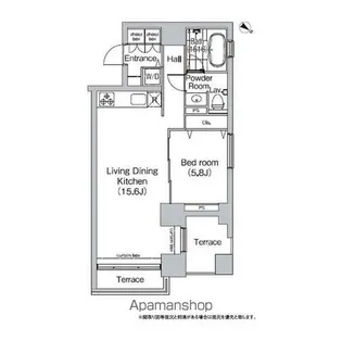 コンフォリア南青山【6階】の間取り