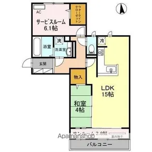 CASA FILANTE VOL.Ⅱ【1階】の間取り