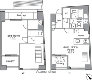 レジディア恵比寿南【4階】の間取り