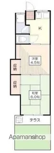 睦ハイツ【209号室】の間取り