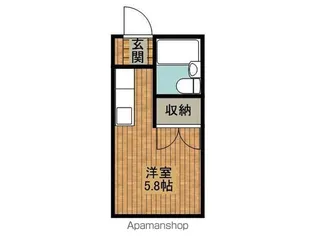 フレッシュスプリングB棟【210号室】の間取り