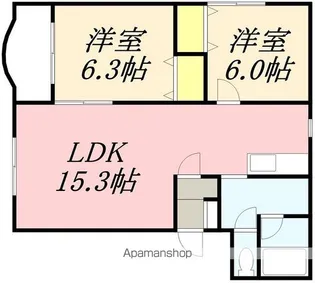 リヴェラルガーデン壱番館【402号室】の間取り