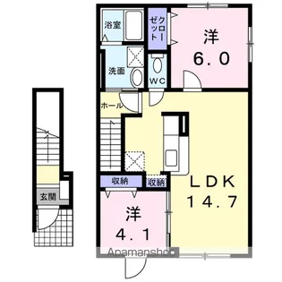 ベル・プロムナードⅣ【2階】の間取り