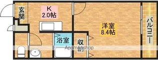 フロランス東助松【1階】の間取り
