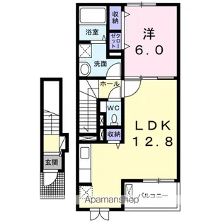 コッティ クワハラⅠ【2階】の間取り