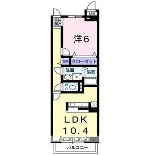 プロスパーさくら【1階】の間取り