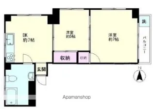 アパルトマン四谷【6階】の間取り