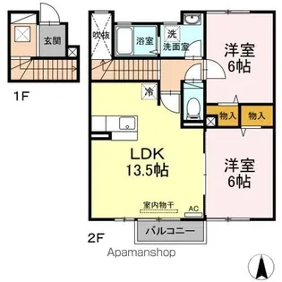 メゾン・ローズマリー A【2階】の間取り