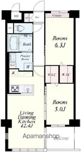 APエルテージ地行【5階】の間取り