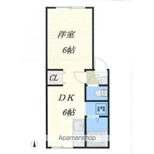 メゾンド栄町【1階】の間取り